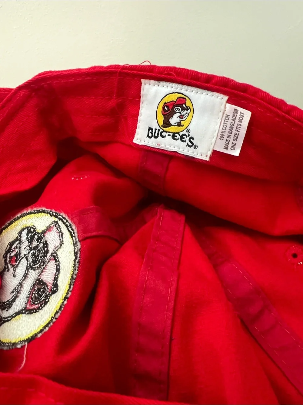 Buccee’s Red Logo Baseball Cap - Pet Accessory Hat 100% cotton